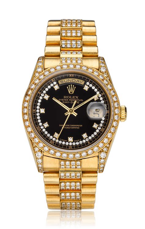 replica rolex day date authomatic full gold with diamond bezel|18k gold rolex with diamonds.